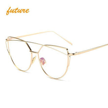 Load image into Gallery viewer, Metal reflective flat lens sunglasses
